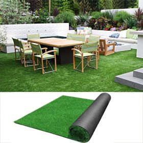 3ft x 16ft Artificial Grass Turf with Drainage Holes (size: 3ft x 16ft)